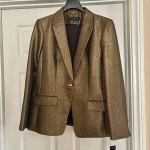 Donna Karan Gold Shimmer Blazer